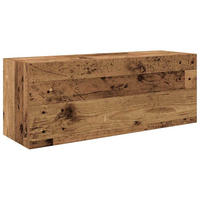 BAD-WANDSCHRANK Altholz-Optik 80/25/30 Cm Holzwerkstoff - Dunkelbraun, Holzwerkstoff (25/30/80cm) - vidaXL