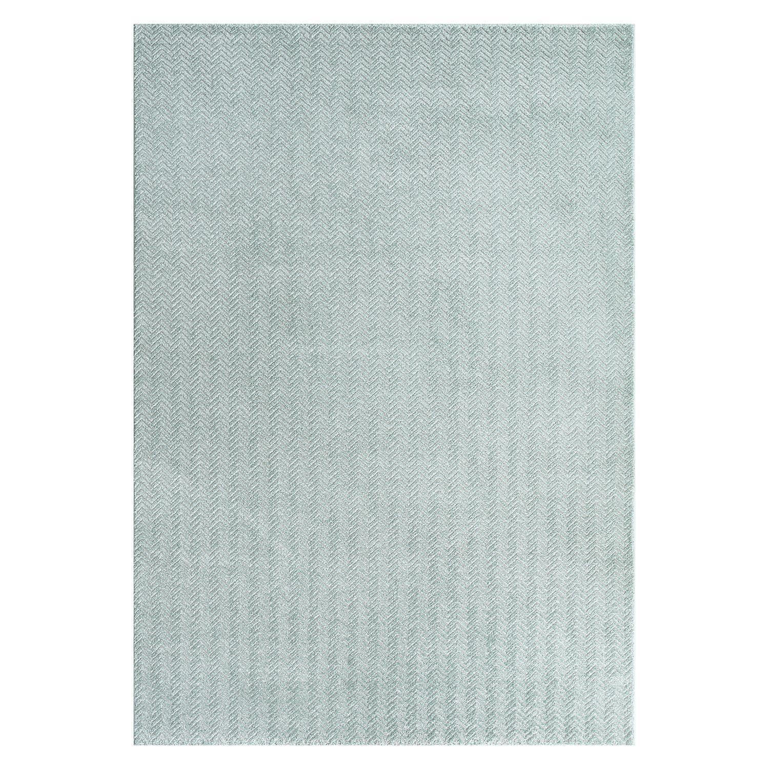 KURZFLOR-TEPPICH Fancy 805 Grün/ Türkis 160x230 cm - Türkis/Grün, Textil (160/230cm) - carpet city