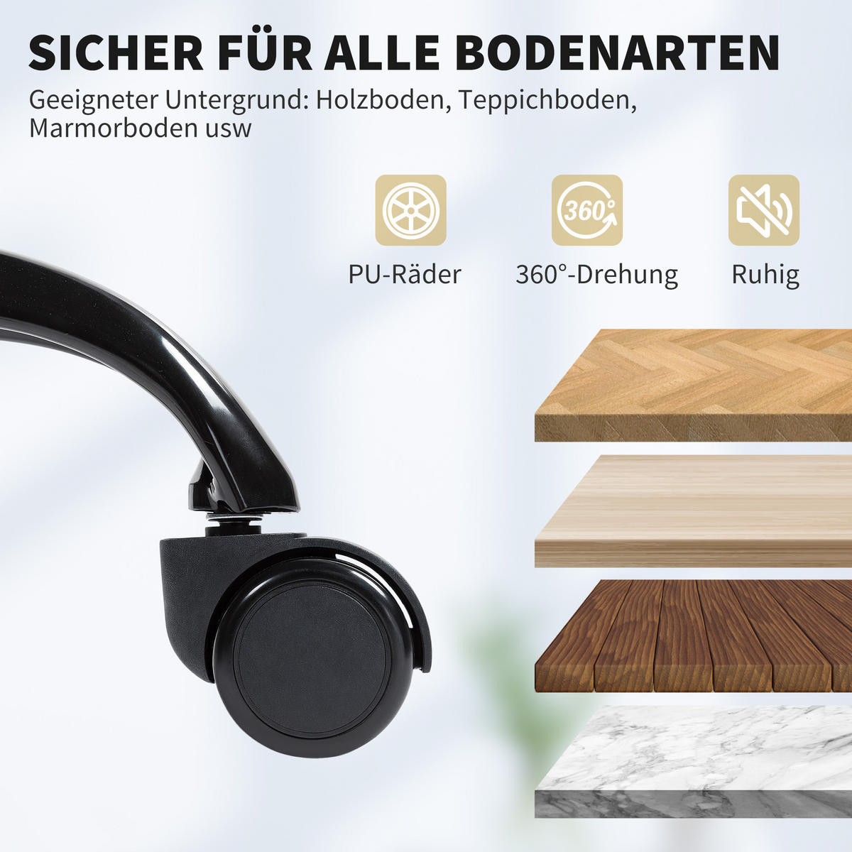 BÜROSTUHL, Ergonomisch mit Verstellbar Rückenlehne, Beige - Beige/Schwarz, Kunststoff/Textil (65/119/67cm) - HOMCOM