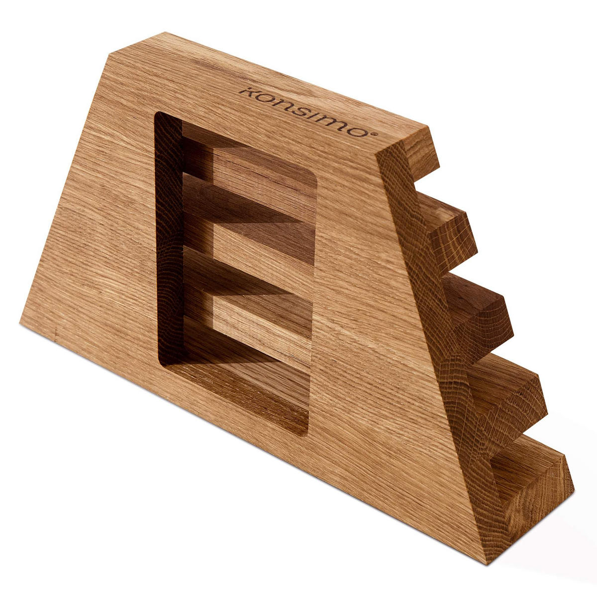 KÜCHENBRETTCHENHALTER HEMERO - Eichefarben, Holz (19/32/8cm) - KONSIMO®