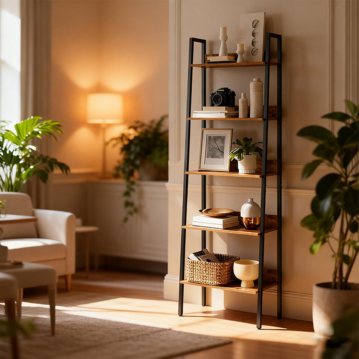 STANDREGAL - Dunkelbraun, Holzwerkstoff/Metall (60/170/30cm) - Relaxdays