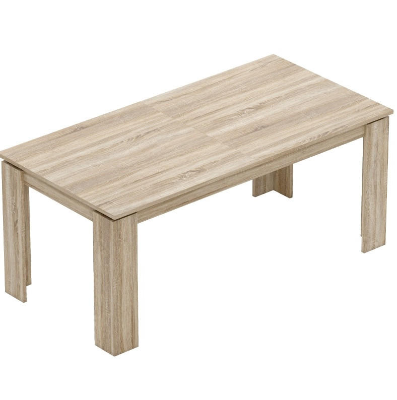ESSTISCH 180-260/90/76,6 cm Eiche mit Schmetterlingsauszug aus Holzwerkstoff - Eichefarben, Holz (260/90/76.6cm) - OKWISH