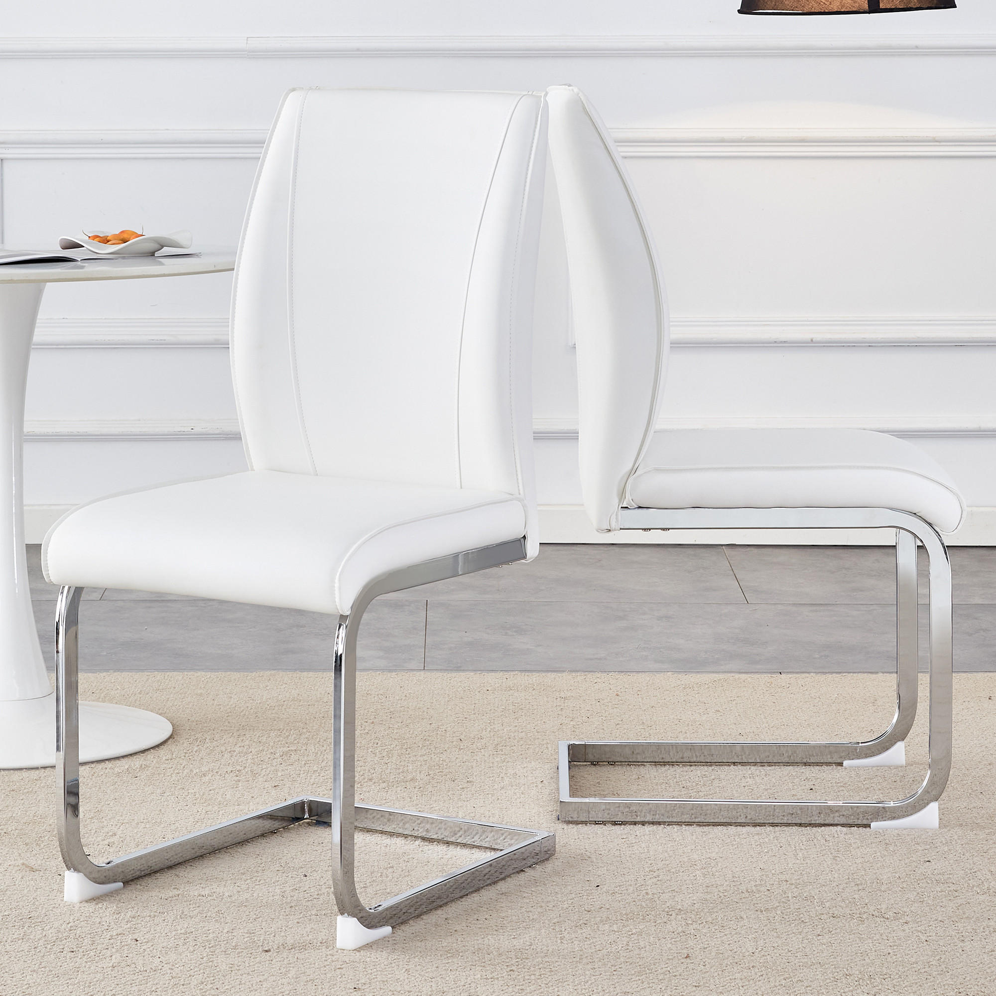 ComfortXL Schwingstuhl Weiß 44.5x99x43 cm