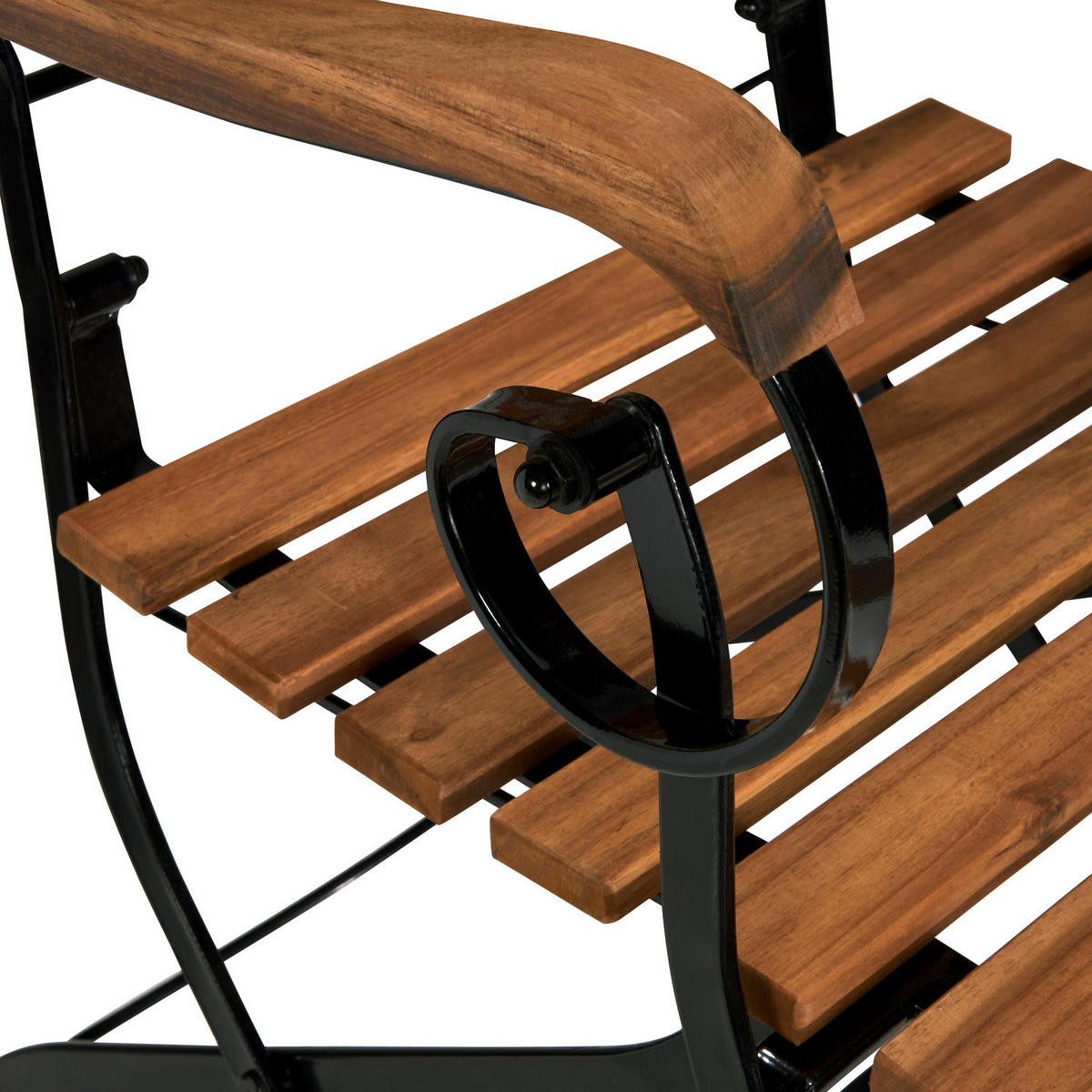 GARTENSTUHL (2er Set) Parklife - Schwarz, Holz (53/88/57cm) - Butlers