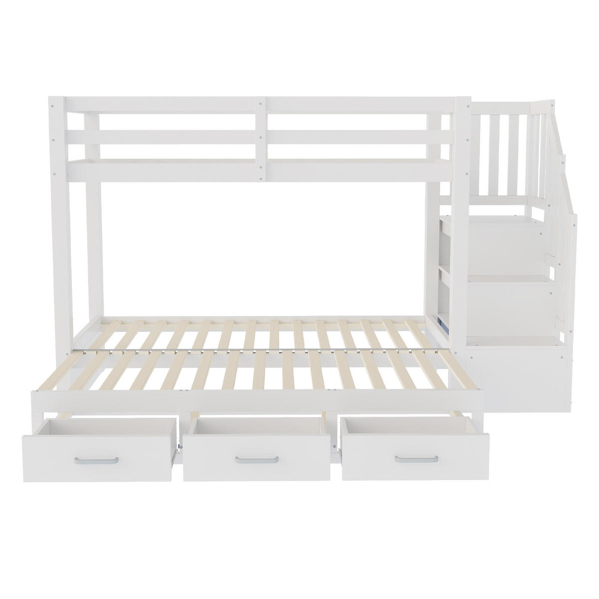 ETAGENBETT Jugend Weiß - Weiß, Holz (90/200cm) - ComfortXL