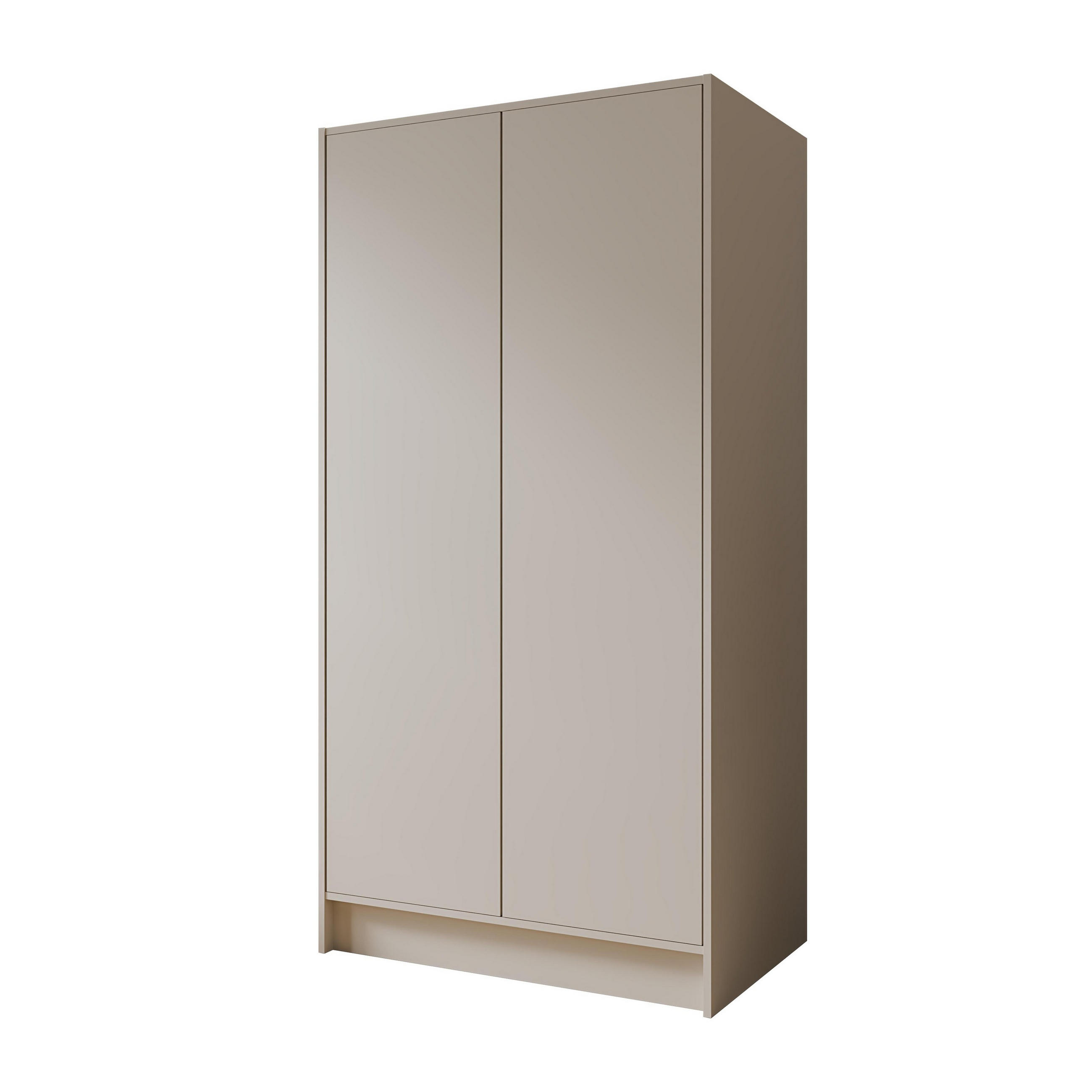DREHTÜRENSCHRANK VELAR 102/200/51 cm Modern Kleiderschrank 2-türig Kaschmir - Kaschmir, Holzwerkstoff (102/200/51cm) - MASSENO
