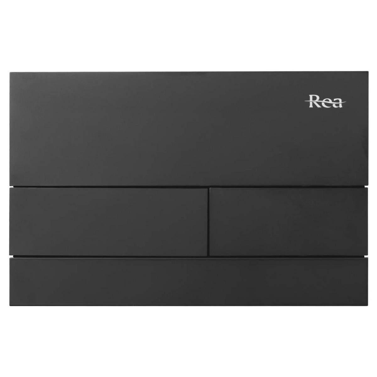 UNTERPUTZ-WC-GESTELL Set Rea Slim 024n Mit T Black Matt Drückerplatte - Weiß, Metall (35.2/106.2/22cm) - REA