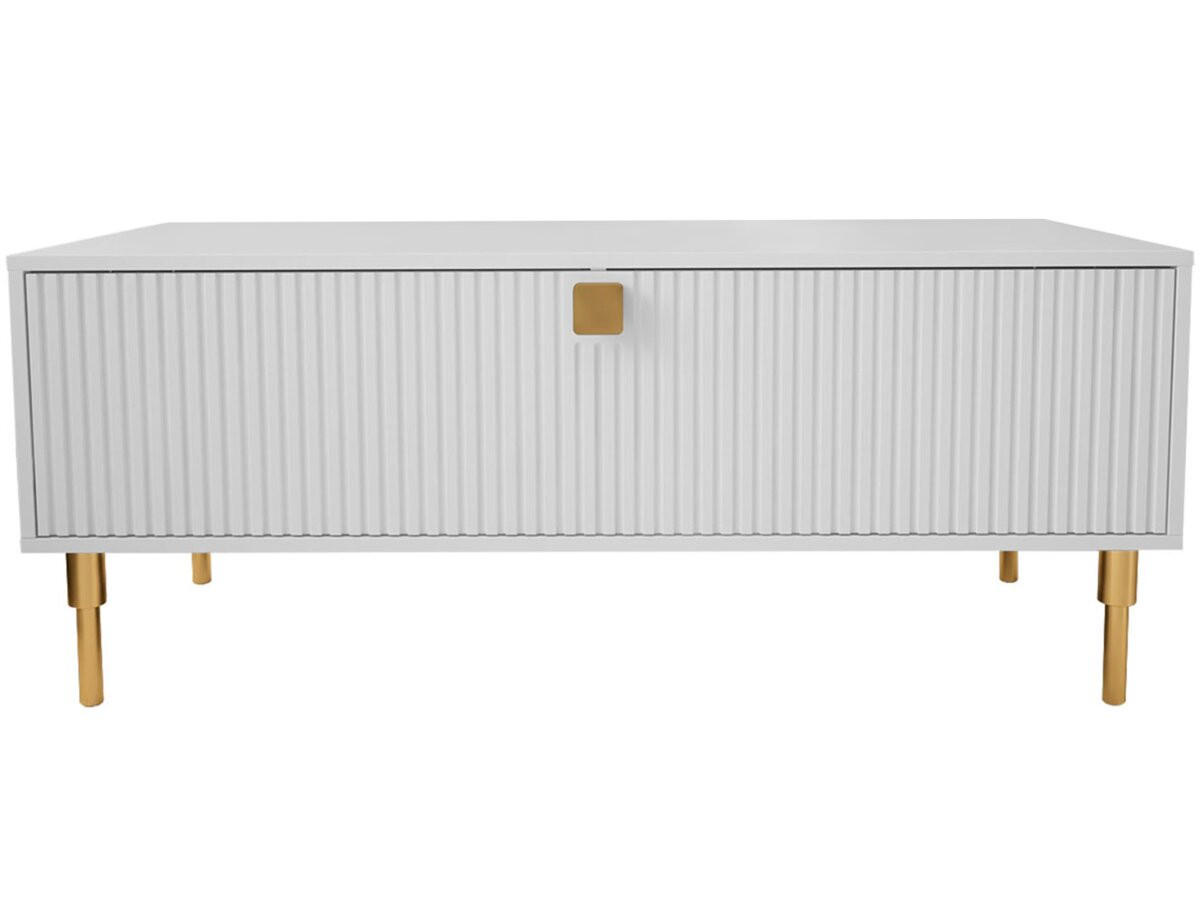 COUCHTISCH dorset weiss - Weiß, Holz (120/55/51cm) - Habitat Garten