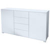 SIDEBOARD Santo Weiß matt - Weiß, Holzwerkstoff (138.5/75.5/35cm) - Vladon