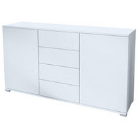 SIDEBOARD Santo Weiß matt - Weiß, Holzwerkstoff (138.5/75.5/35cm) - Vladon