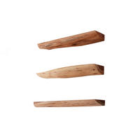 WANDREGAL FERHA 3ER SET Holz Akazie - Naturfarben, Holz (60/4/13cm) - KAWOLA