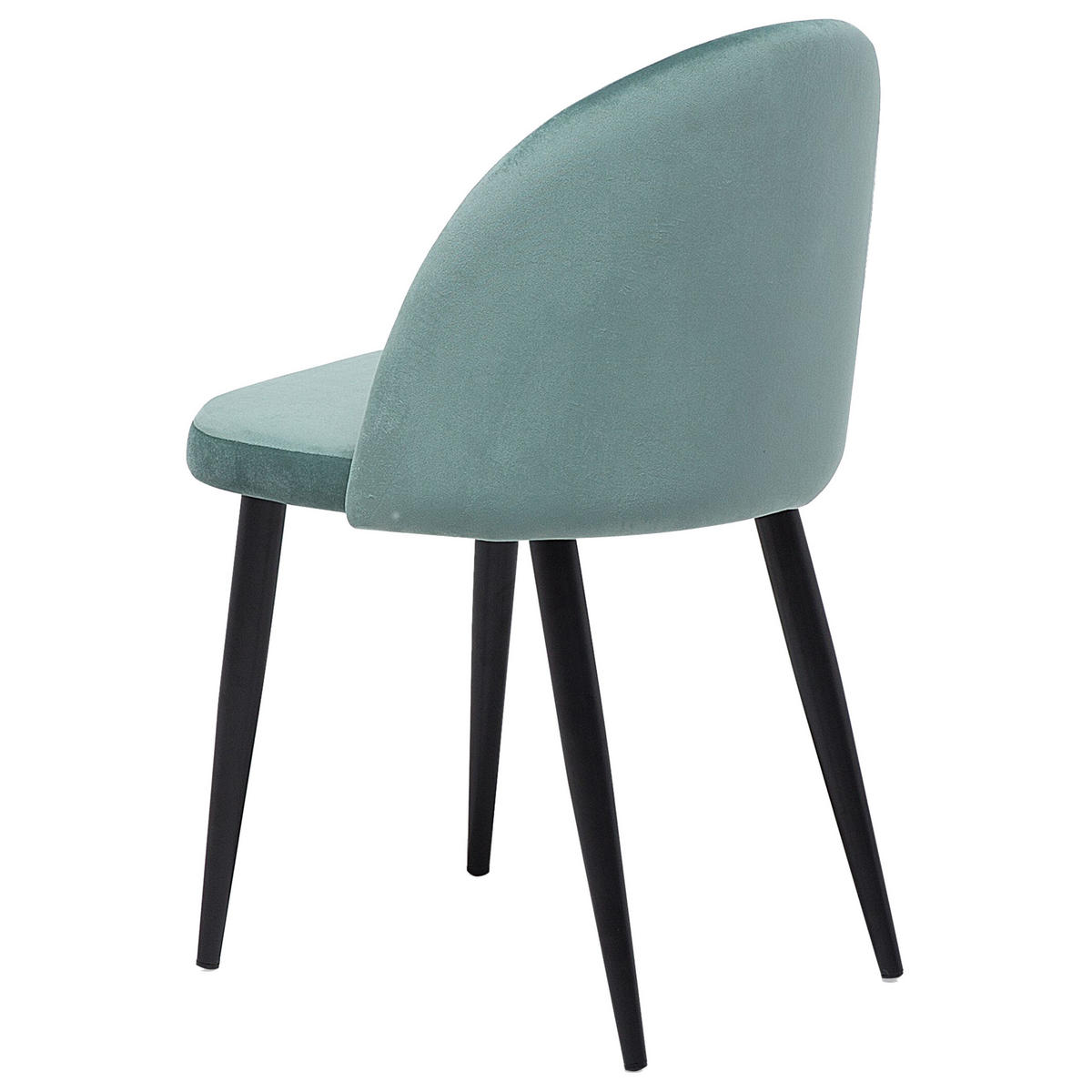 SCAUN DE BUCĂTĂRIE set de 2 catifea verde Visalia - verde, material textil/metal (50/81/47cm) - Beliani