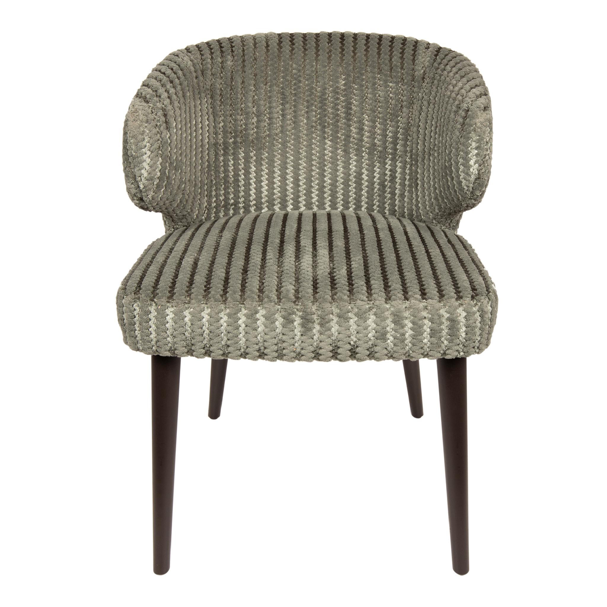 ESSZIMMERSTUHL Fiori Grün 57/56/80cm - Olivgrün, Textil (56/80/57cm) - PTMD Collection