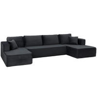 ECKSOFA Dunkelgrau 369.0/152.0/78.0 cm - Dunkelgrau, Textil (152/369cm)