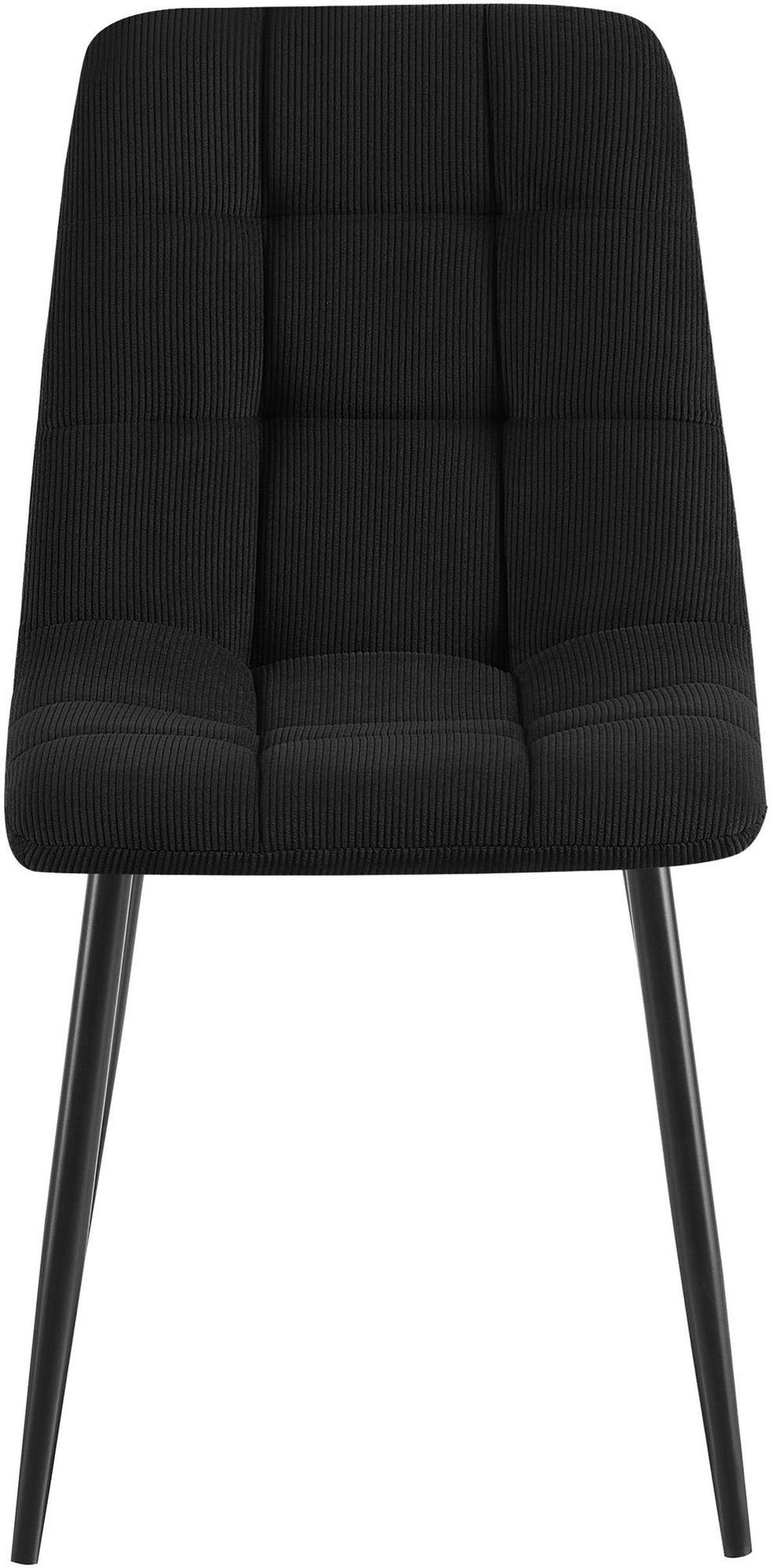 ESSZIMMERSTUHL Tilde 84x45x55 cm schwarz - Schwarz, Textil (45/84/55cm) - furnicato