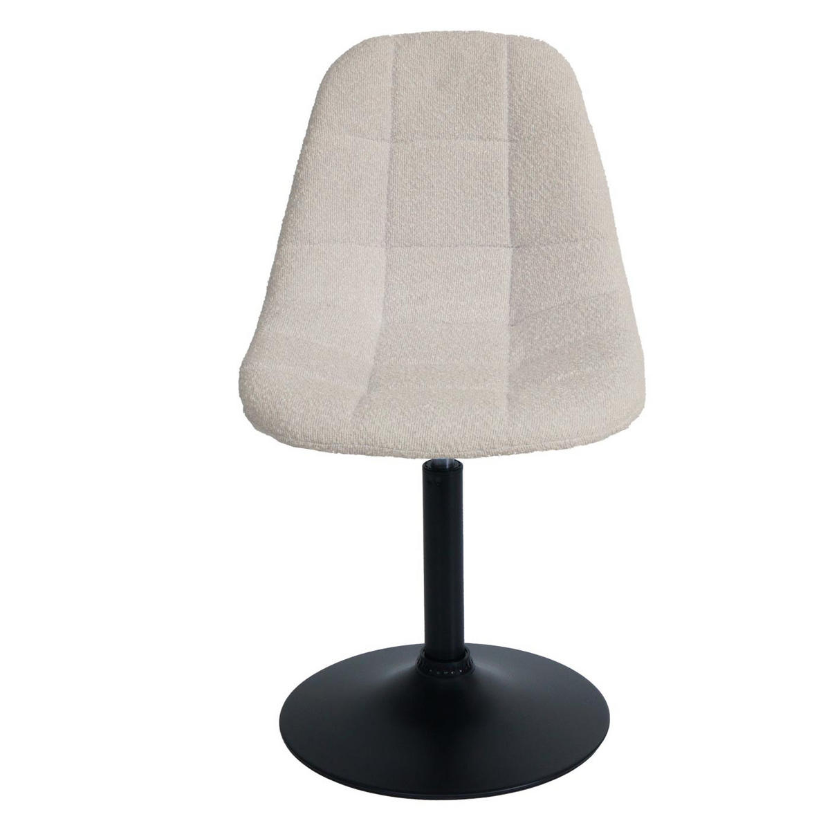 ESSZIMMERSTUHL 2er-Set 83x47x43cm Sitzhöhe 47cm Stahl Stoff/Textil Bouclé Beige - Beige, Textil (47/83/43cm) - CHEFGASTRO