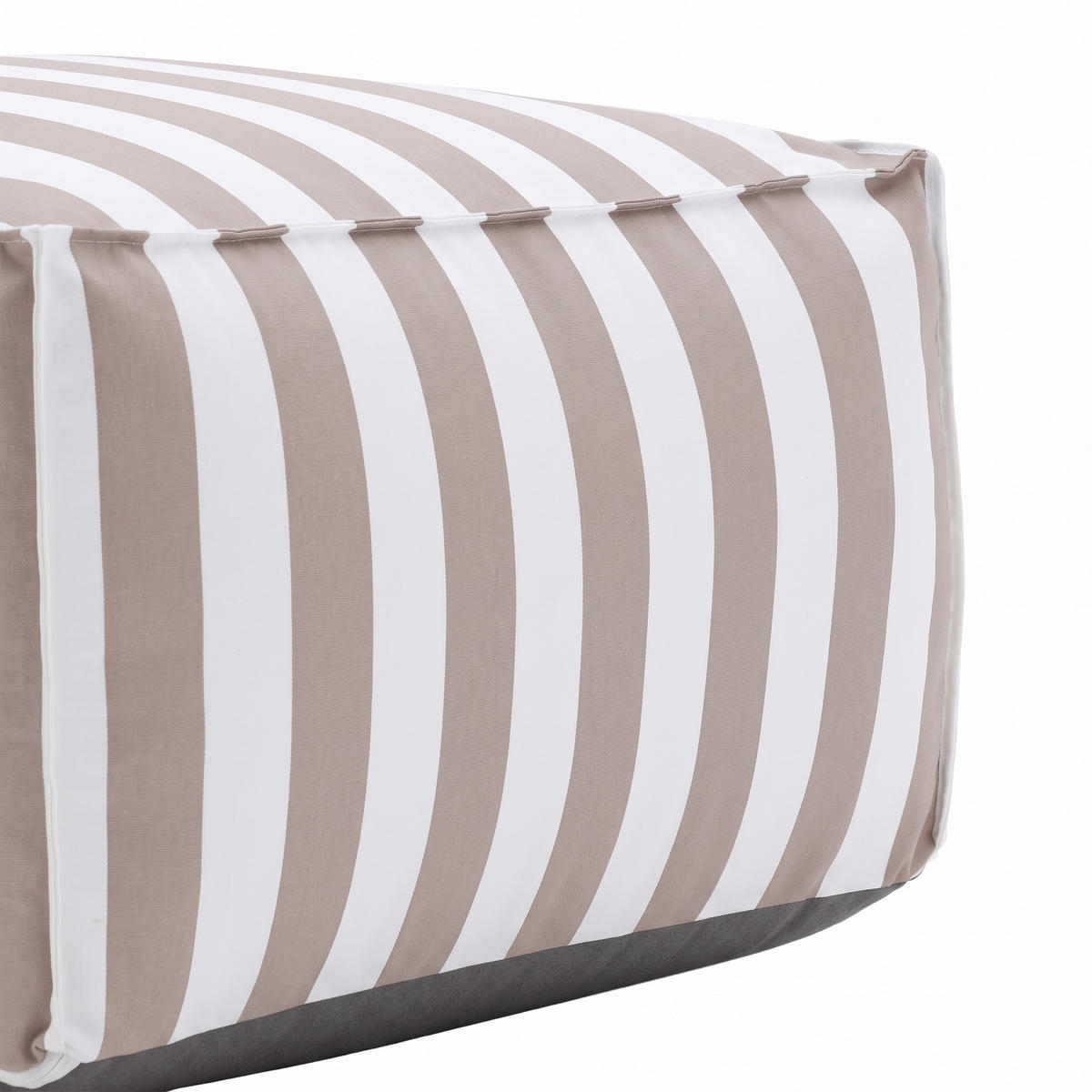 OUTDOOR Pouf Sitzsack SOFT für Garten & Terrasse, Beige - Beige, Textil (70/40/70cm) - Muffo