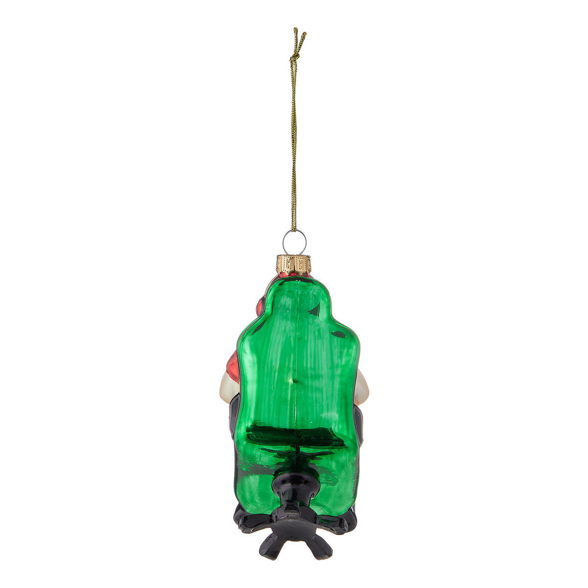 WEIHNACHTSBAUMKUGEL Hang On Zocker-Santa - Rot, Glas (8/10/5cm) - Butlers