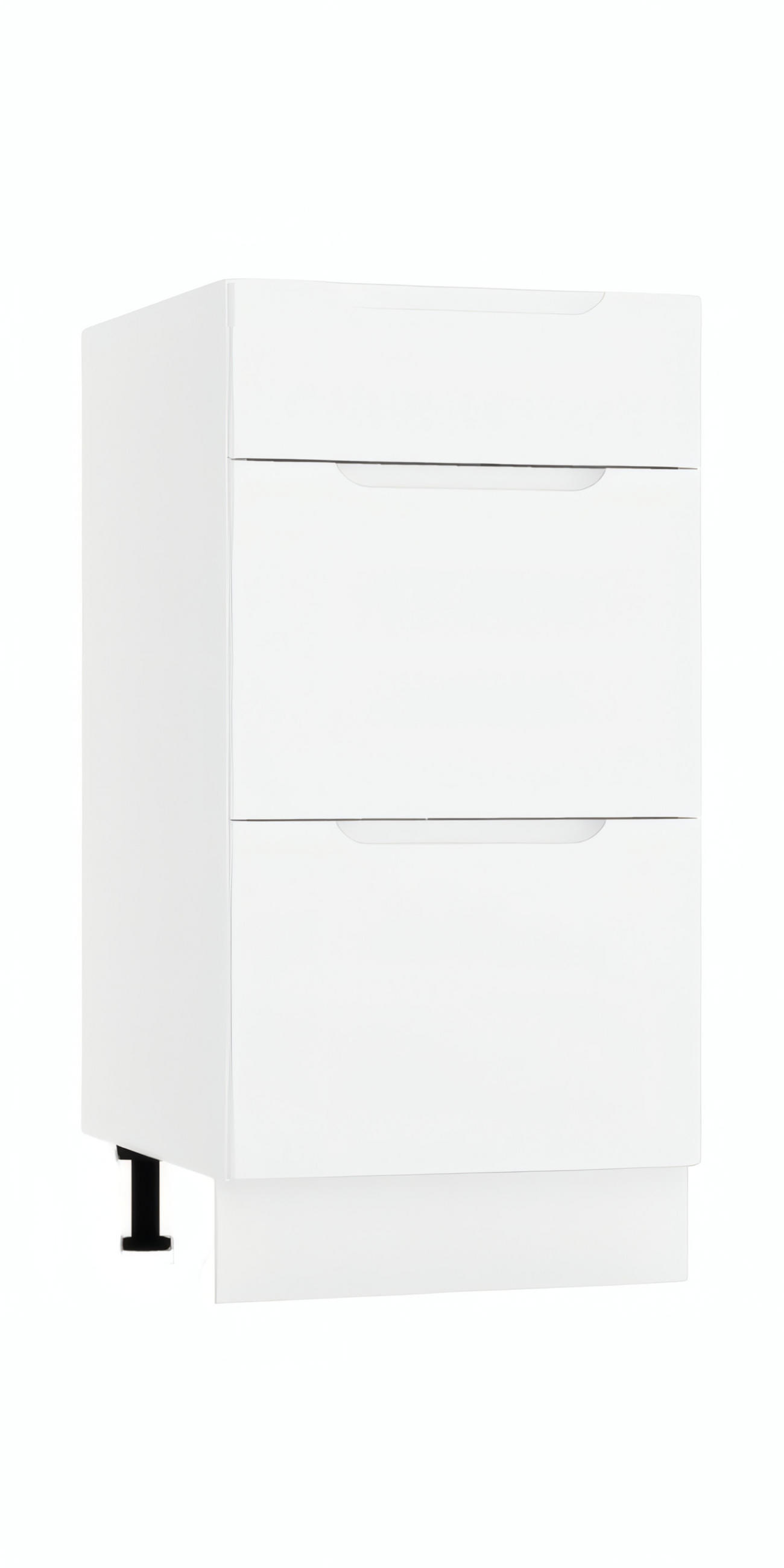 UNTERSCHRANK D40S3 - Zivora - 3 Schubladen für effiziente Organisation - Weiß, Holz (40/82/52.4cm) - ROYAL24_MARKT