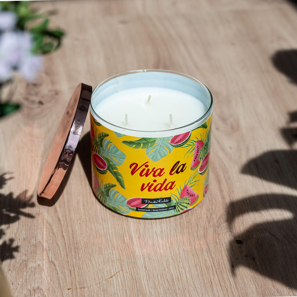 DUFTKERZE Kahlo - Gelb, Glas/Naturmaterialen (10cm)