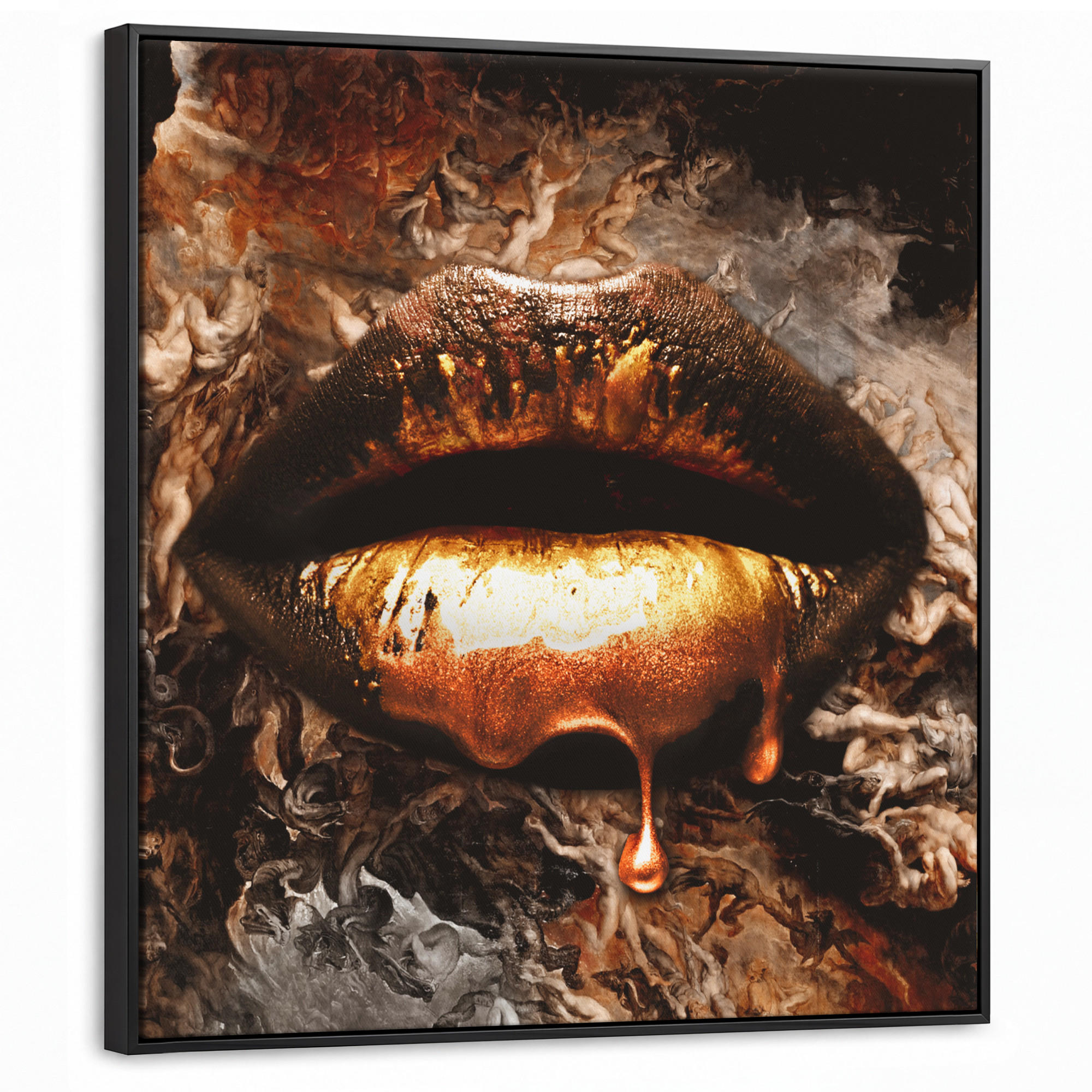 MuchoWow Leinwand Kupfer 90x90 cm