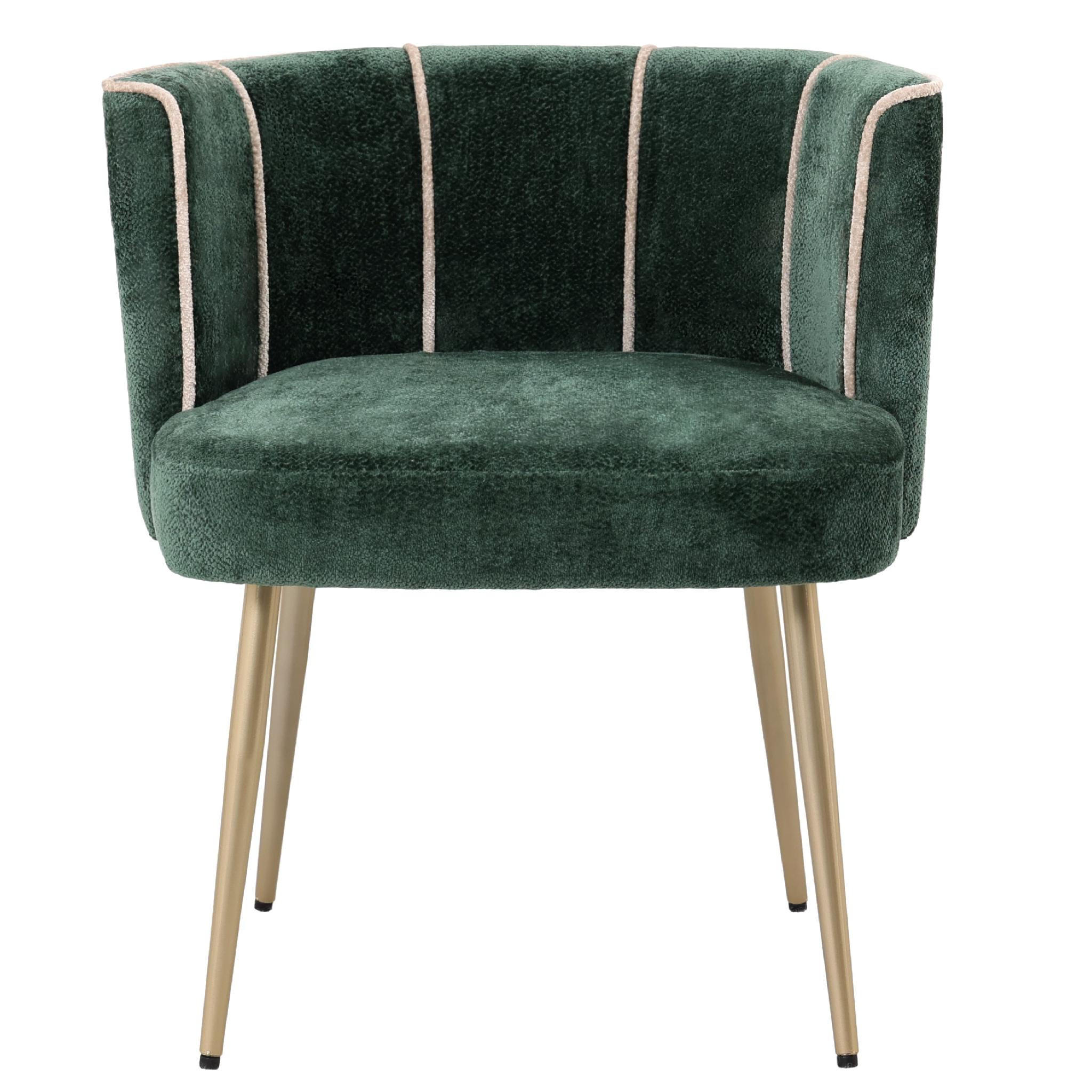 ESSZIMMERSTUHL Nell Grün 59/66/75cm - Grün, Textil (66/75/59cm) - PTMD Collection