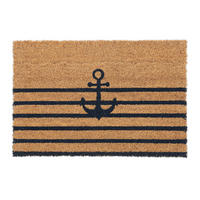FUSSMATTE - Hellbraun, Kunststoff/Textil (60/40cm) - Relaxdays