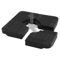 PARASOLLFOT 48L svart - Svart, Plast (80/80cm) - COSTWAY
