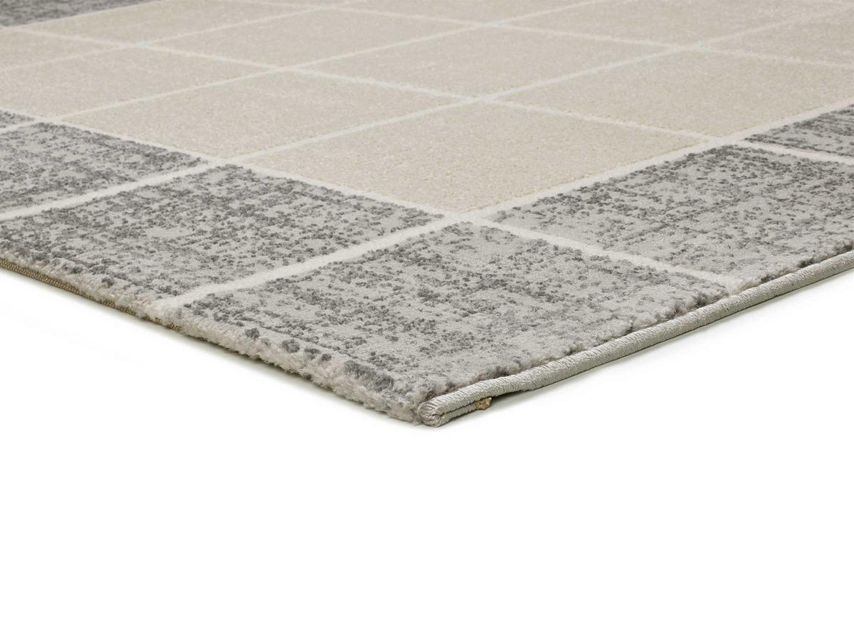 WEBTEPPICH beige und grau Flora 80/150 cm - Beige/Grau, Naturmaterialien/Textil (80/150cm) - Atticgo