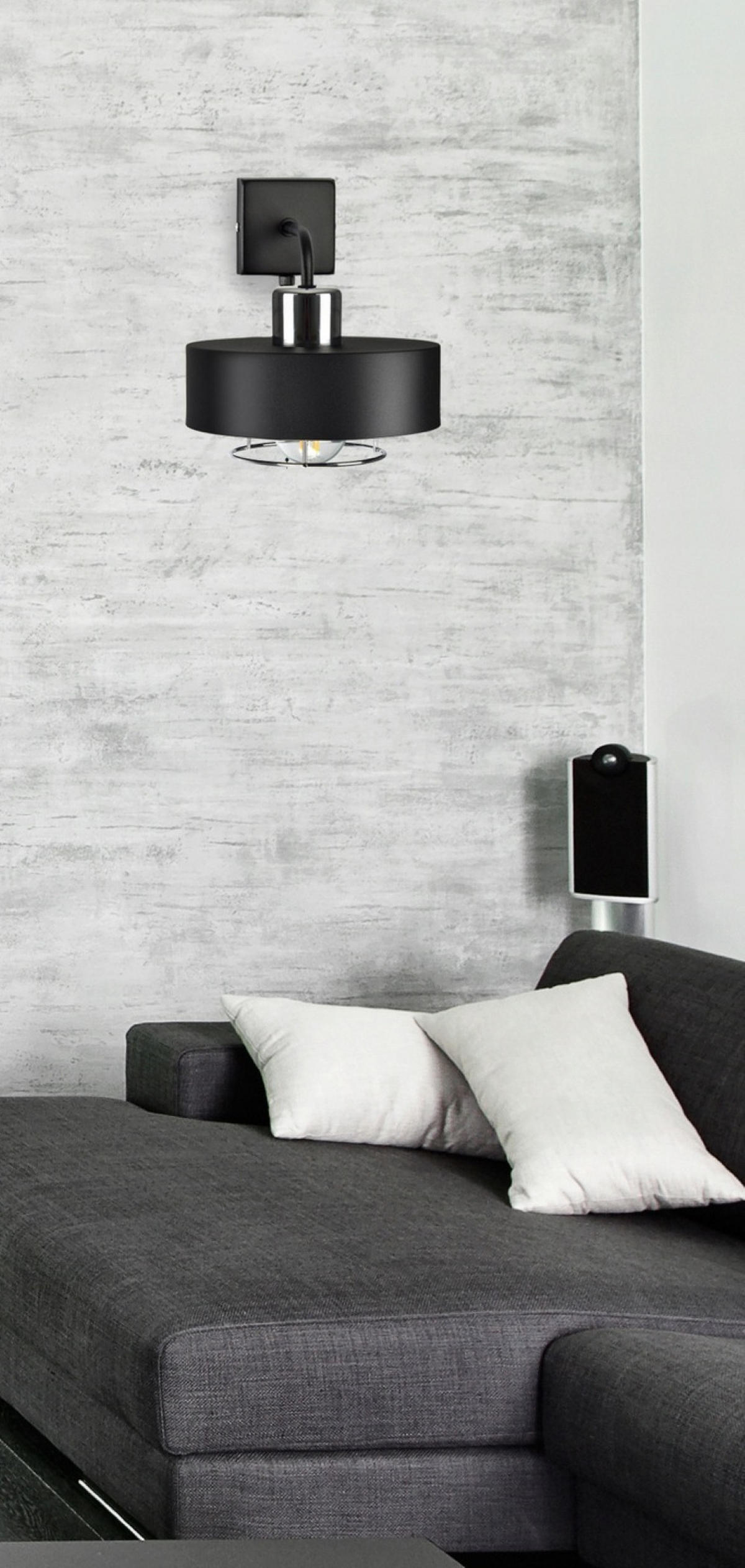 WANDLEUCHTE EDISON - Chromfarben/Silberfarben, Metall (23/23/20cm) - kiki design