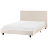 POLSTERBETT mit Lattenrost 140x200 cm Beige Albi - Beige, Textil (140/200cm) - Beliani