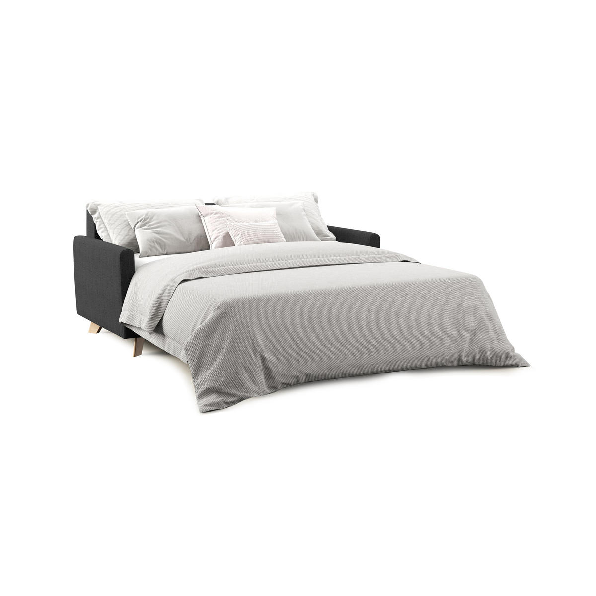 SCHLAFSOFA Edgar - Anthrazit, Textil (180/94/97cm) - Divani.store