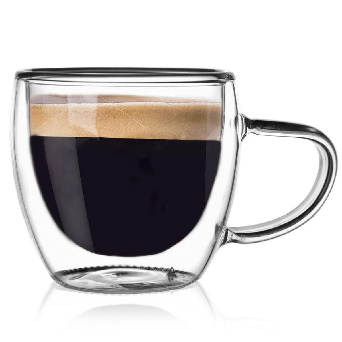 ESPRESSOGLAS Double mit Griff transparent - Klar, Glas (0.1L) - Orion 