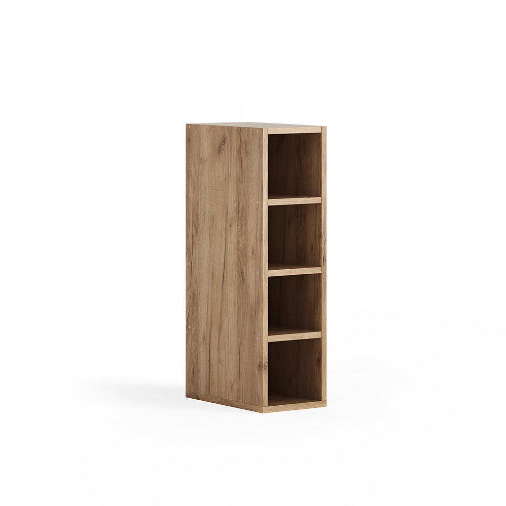 SKLADIŠČNA POLICA Rula, Zlati hrast z močjo, 20 x 81.6 cm - medeni hrast, leseni material (20/350/35cm) - Vicco