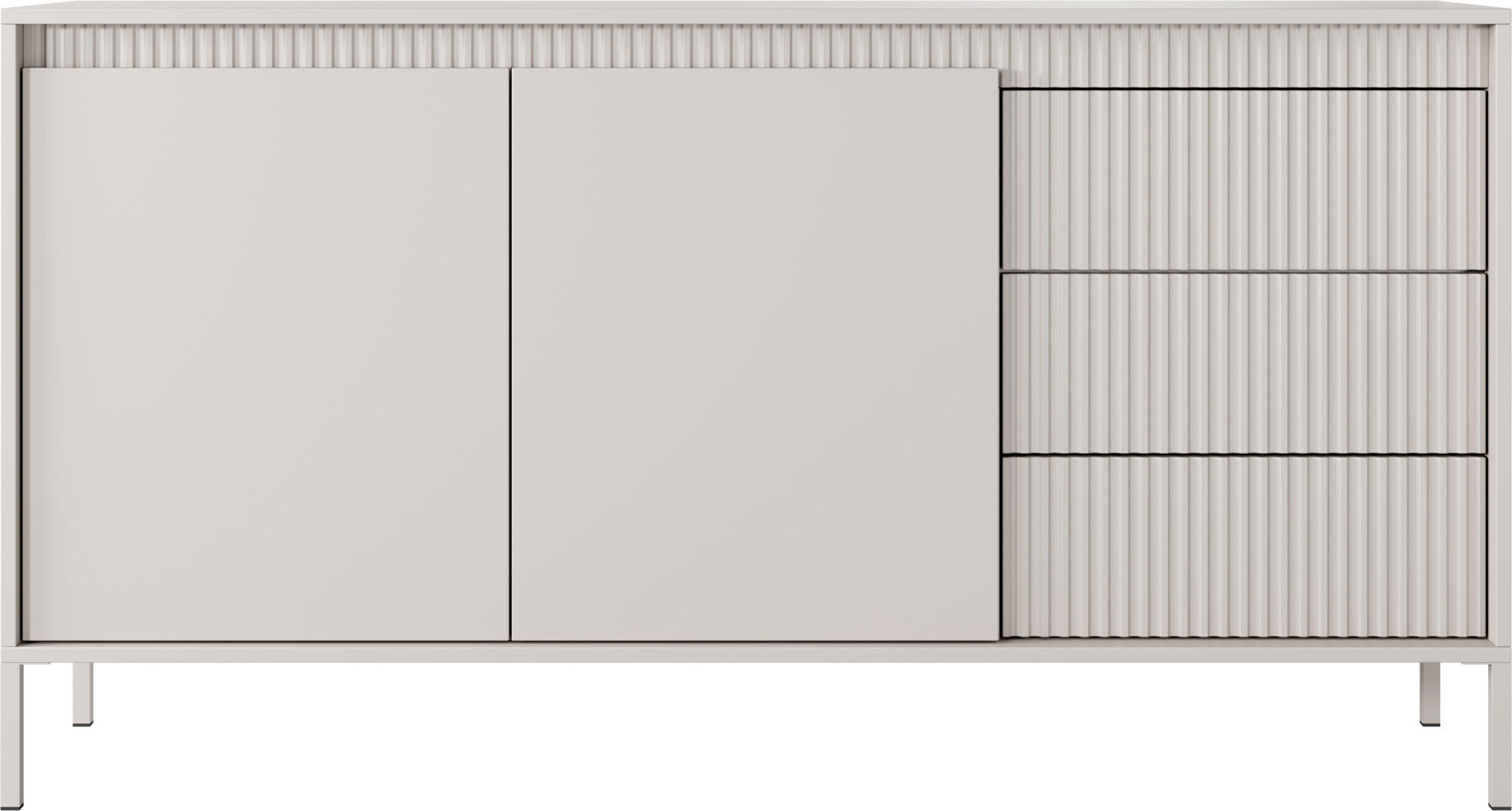 WFL Group Sideboard Beige 153.5x81.4x39.5 cm