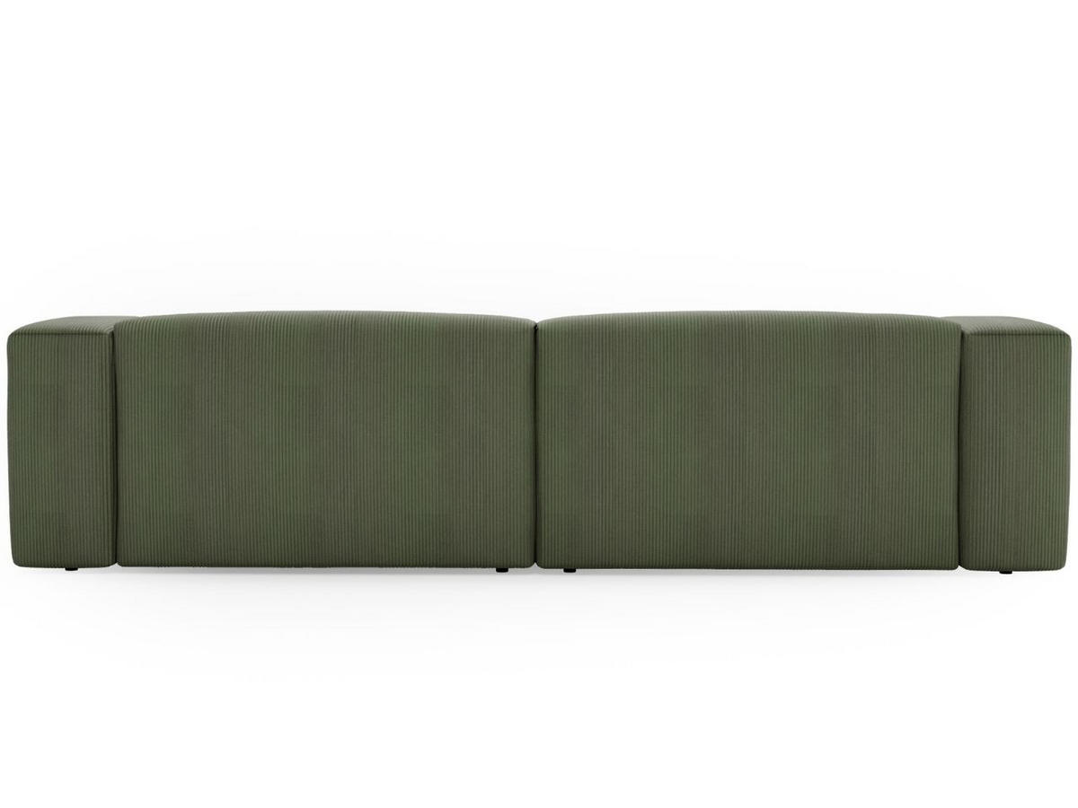 SOFA 240/85/80 Grün Landi - Schwarz/Grün, Kunststoff/Textil (240/85/80cm) - Graingold