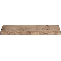 WANDREGAL rustikales 16/4,4/150 cm unbehandelt - Braun, Holz (150/4.4/16cm)