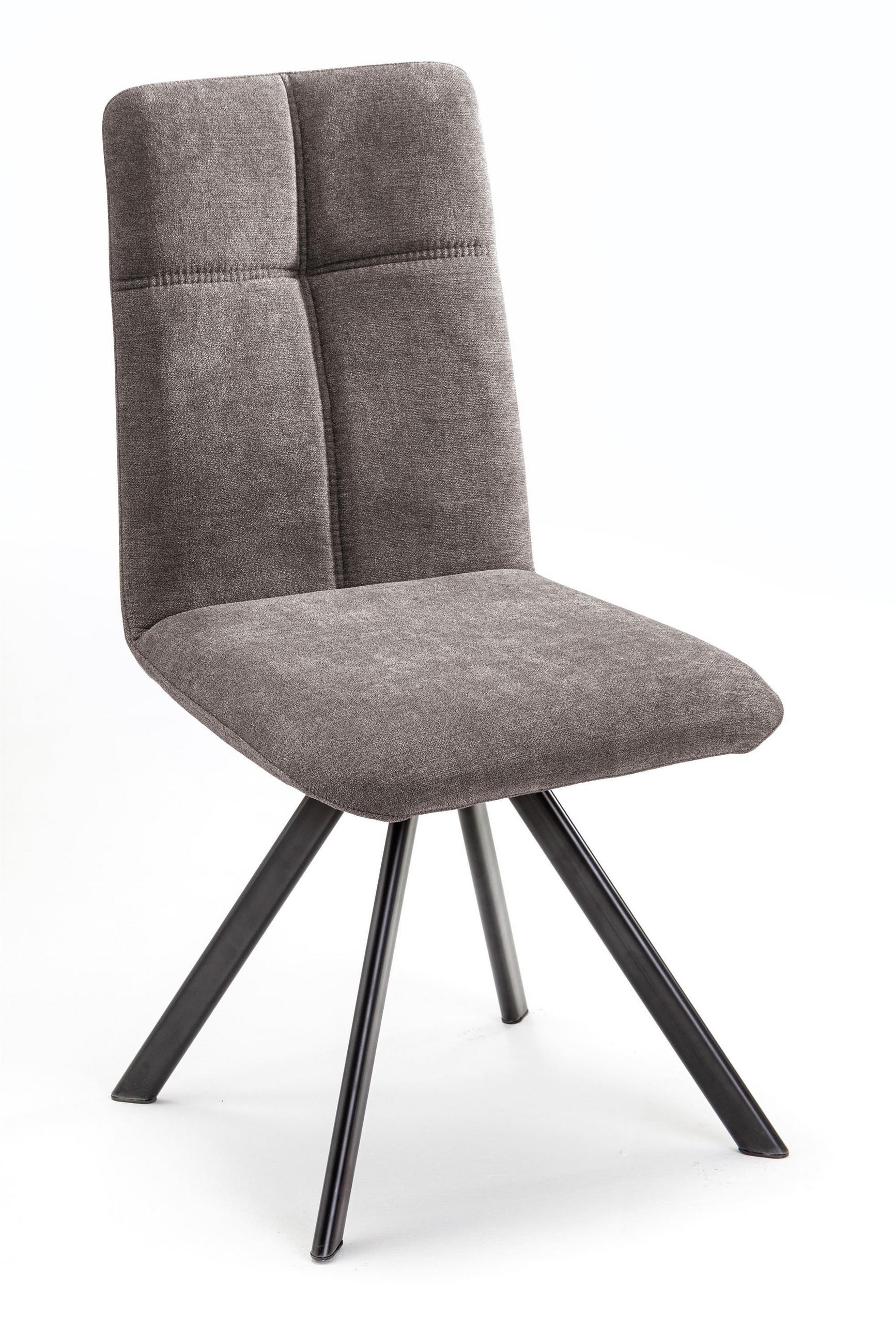 POLSTERSTUHL (2er-Set) Damla aus Massivholz 47 x 57 x 92 Schwarz/Braun - Schwarz/Braun, Holz (57/92/47cm) - 58aufmkessel