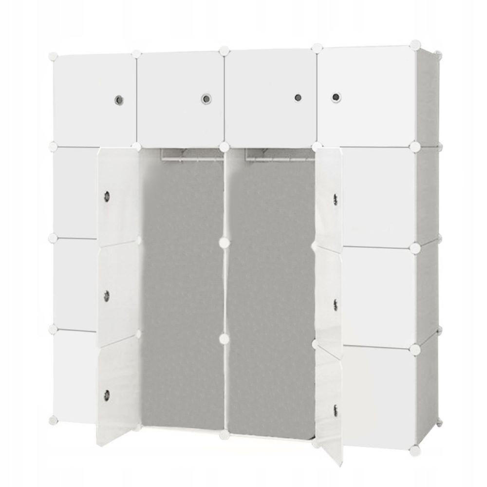 KLEIDERSCHRANK, weiß 147/147/37 cm - Weiß, Kunststoff (147/147/37cm) - Rexo