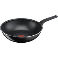 WOKPFANNE Easy Cook & Clean 28 cm Schwarz Antihaftbeschichtung Thermo-Signal tiefe Form - Schwarz, Kunststoff/Metall (28cm) - Tefal