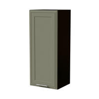 HÄNGESCHRANK Salo W4/40 Schwarz / Reed Green Matt 40 / 32,5 / 96cm - Schwarz/Grün, Holz/Holzwerkstoff (40/96/32.5cm) - Feldmann-Wohnen