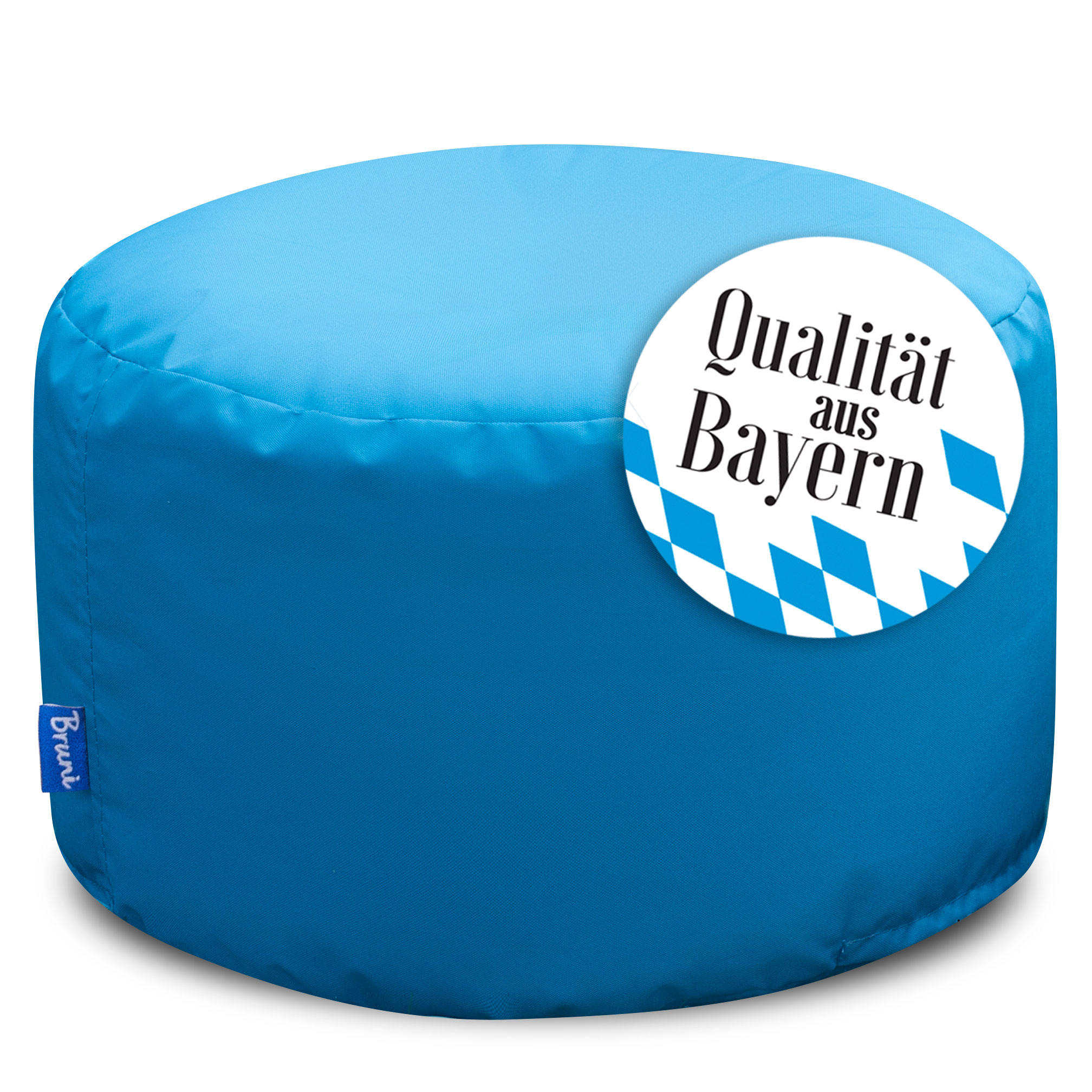 SITZPOUF L blau - Blau, Textil (500/300/500cm) - Bruni