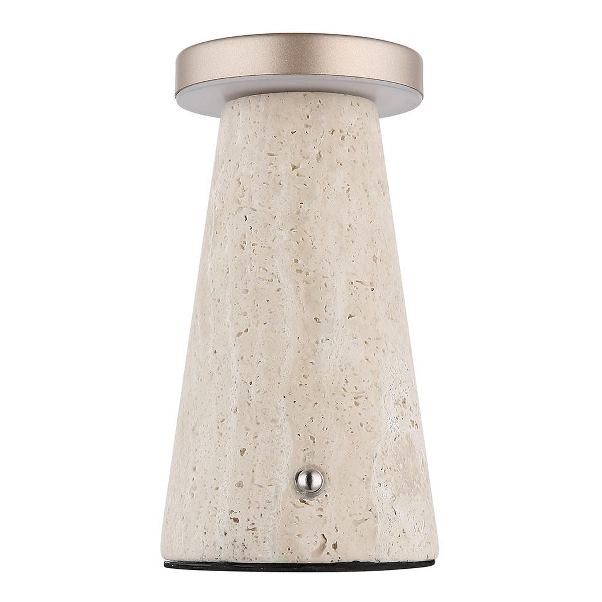 LED TISCHLEUCHTE Travertin Beige - Braun, Metall (9/9/16cm) - Globo Lighting