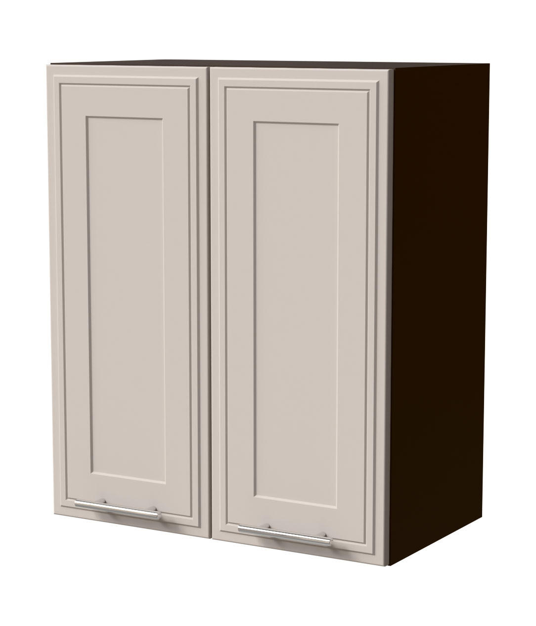 HÄNGESCHRANK Salo W3/60 Lava / Kaschmir Matt 60 / 32,5 / 72cm - Kaschmir/Dunkelgrau, Holz/Holzwerkstoff (60/72/32.5cm) - Feldmann-Wohnen