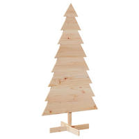 WEIHNACHTSBAUM Holz 76/50/150 Cm Braun Massivholz Kiefer - Braun, Holz (150cm) - vidaXL
