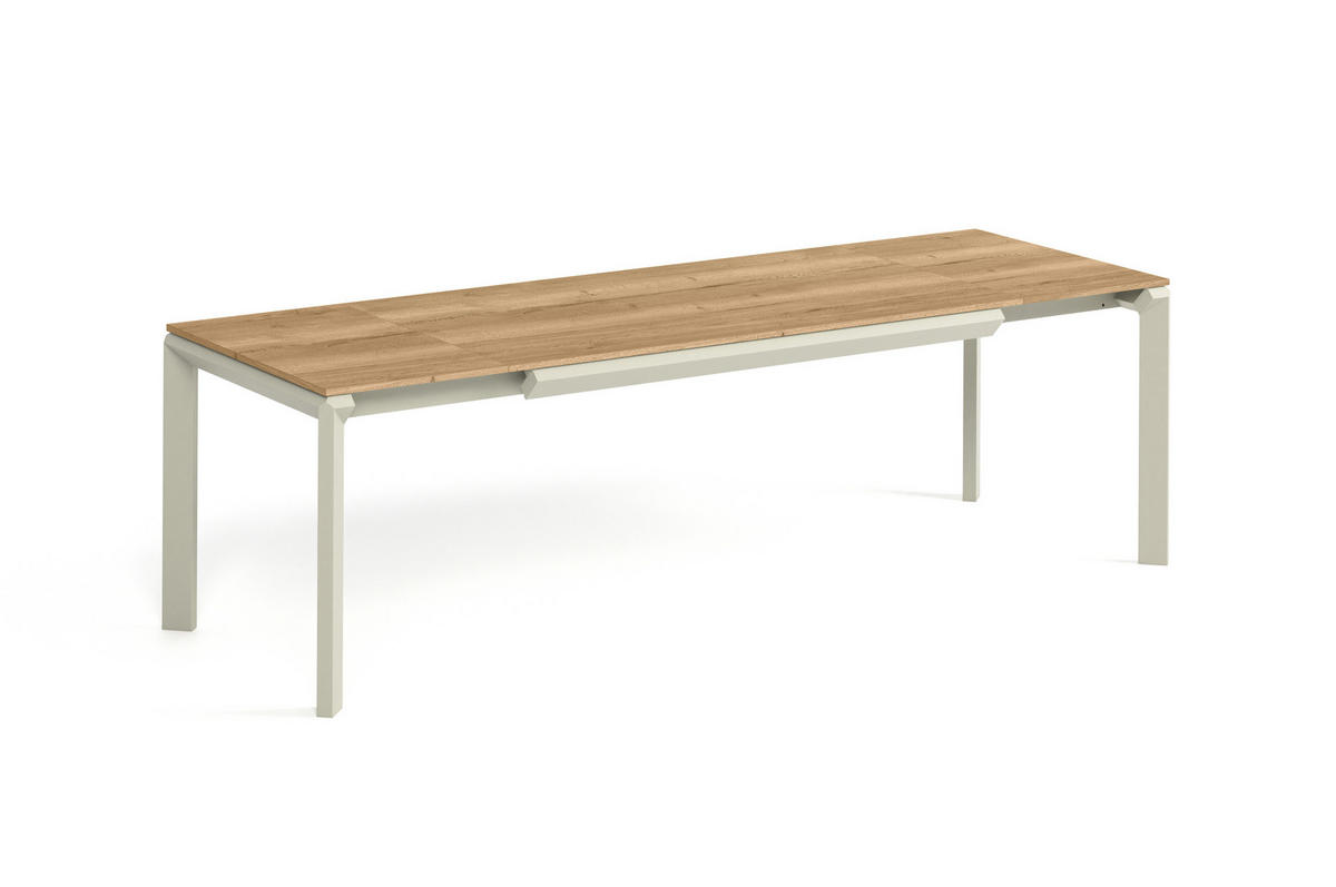 ESSTISCH FADO - Hellbraun/Kaschmir, Holzwerkstoff (90/160/76cm) - Meblini
