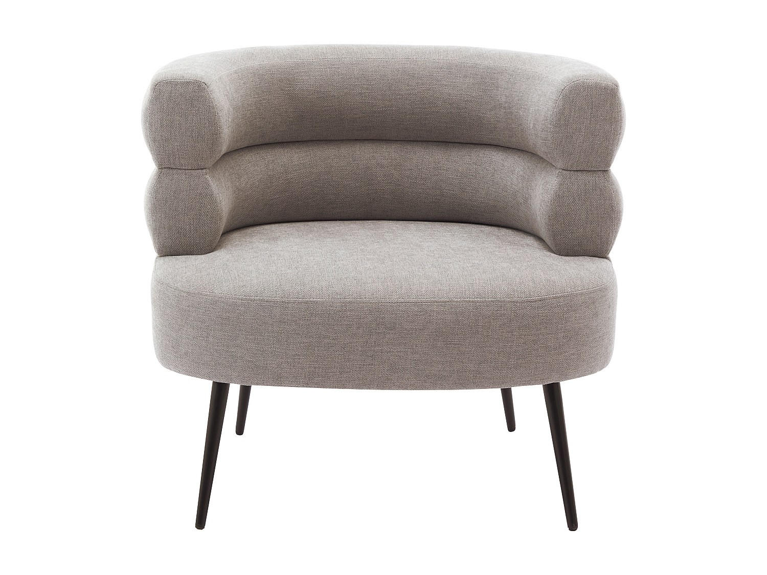 SESSEL mit gerader Rückenlehne - 1 Person - Stoff - Grau - - Grau, Textil (80/73/74cm) - Vente-Unique