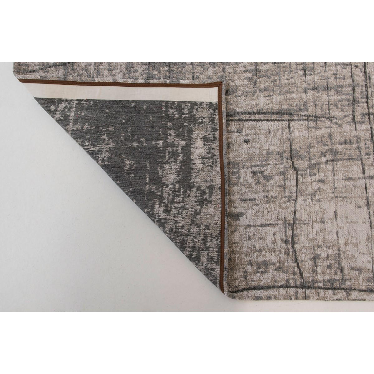 TEPPICH Wohnzimmer- und e aus Baumwolle Mad Men – Jersey Stone Grau 200 x 280 cm - Grau, Naturmaterialien (200/280cm) - Novatrend