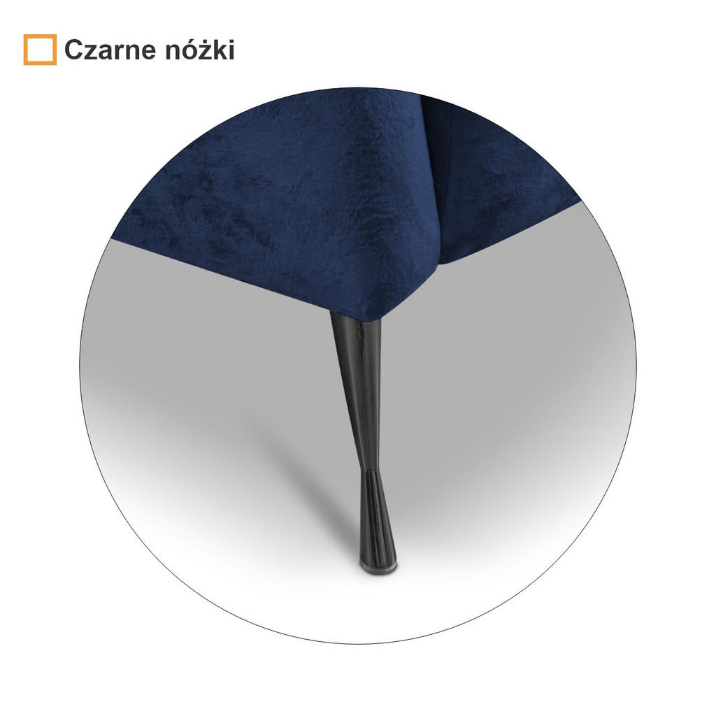 Thumbnail - Ravio Sitzgarnitur, Dunkelblau, Holz, Metall, Textil, 3-Sitzer, konisch, 242x78x83 cm, Wohnzimmer, Sofas & Couches, Sitz...