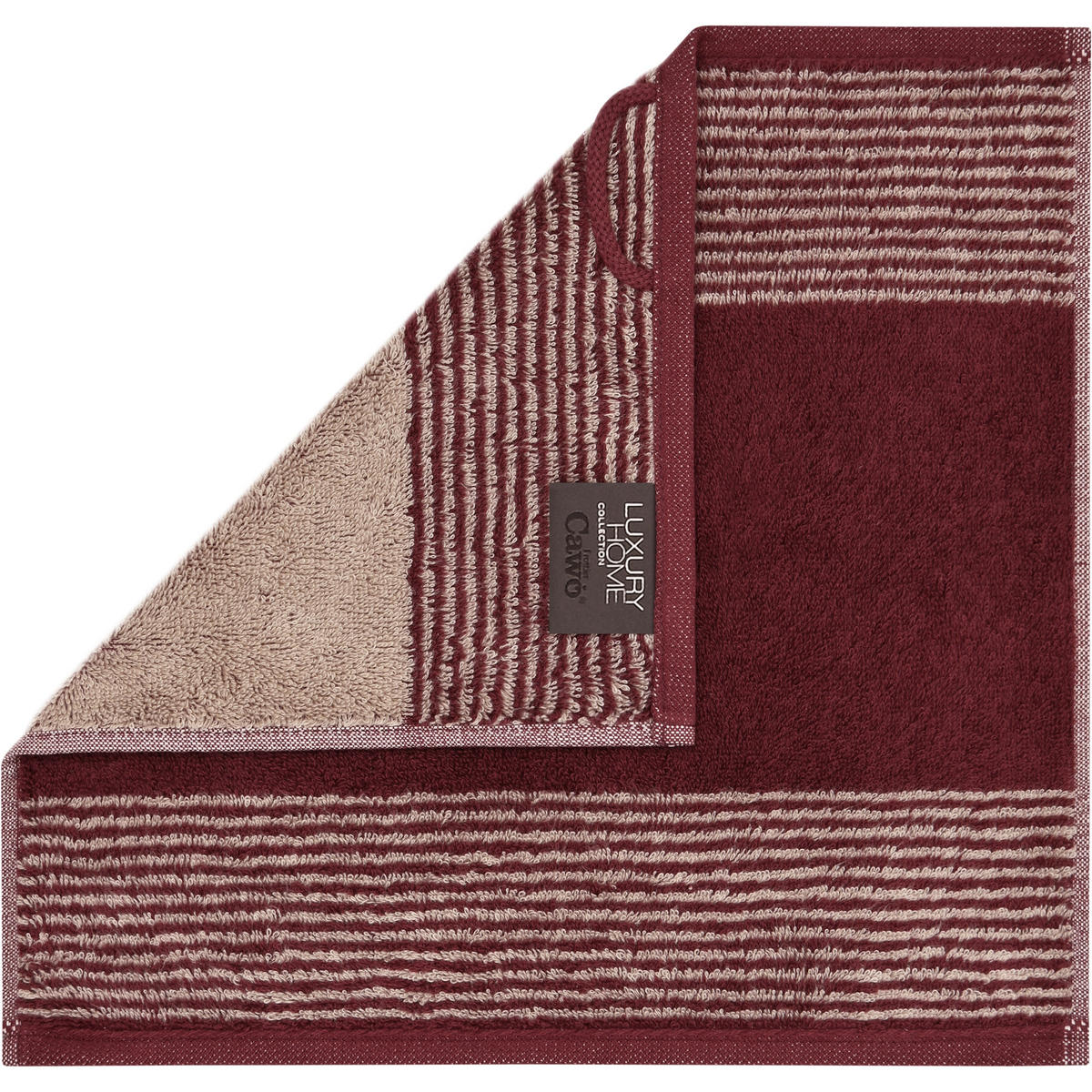 SEIFTUCH LUXURY HOME TWO-TONE 590 BORDEAUX - 23 - Rot, Textil (30/30cm) - Cawoe